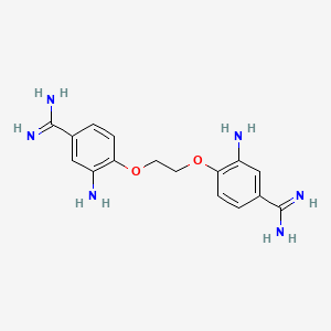 molecular formula C16H20N6O2 B14285455 4,4'-(1,2-Ethanediylbis(oxy))bis(3-aminobenzenecarboximidamide) CAS No. 125880-78-6