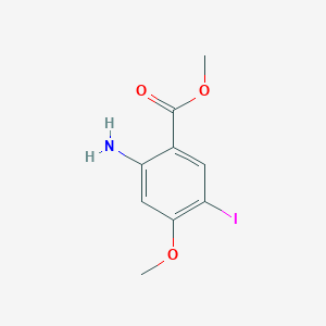 B1428550 Methyl 2-amino-5-iodo-4-methoxybenzoate CAS No. 1256958-34-5