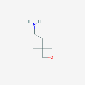molecular formula C6H13NO B1428552 2-(3-甲基氧杂环丁-3-基)乙胺 CAS No. 933751-71-4