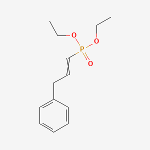 molecular formula C13H19O3P B14285676 Diethyl (3-phenylprop-1-en-1-yl)phosphonate CAS No. 135760-95-1