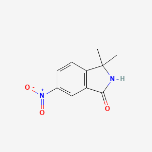B1428569 3,3-dimethyl-6-nitro-2,3-dihydro-1H-isoindol-1-one CAS No. 1214900-72-7