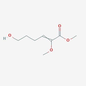 molecular formula C8H14O4 B14285721 Methyl 6-hydroxy-2-methoxyhex-2-enoate CAS No. 116444-42-9