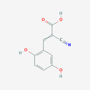 2-Cyano-3-(2,5-dihydroxyphenyl)prop-2-enoic acid