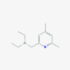 2-[(Diethylalumanyl)methyl]-4,6-dimethylpyridine