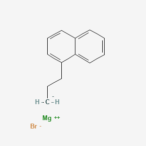 molecular formula C13H13BrMg B14285849 magnesium;1-propylnaphthalene;bromide CAS No. 125884-00-6