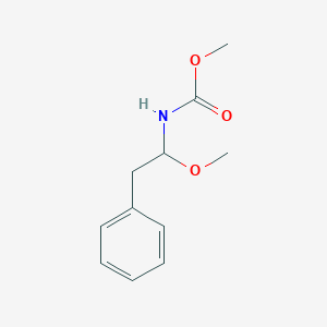 Carbamic acid, (1-methoxy-2-phenylethyl)-, methyl ester