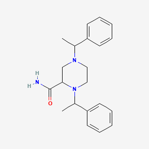 1,4-Bis(1-phenylethyl)piperazine-2-carboxamide