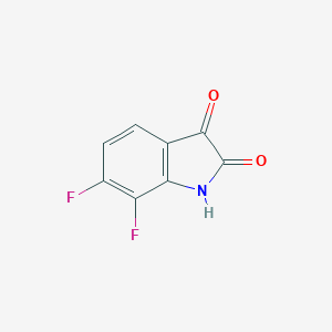 molecular formula C8H3F2NO2 B142859 6,7-二氟吲哚啉-2,3-二酮 CAS No. 158580-95-1