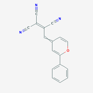 3-(2-Phenyl-4H-pyran-4-ylidene)prop-1-ene-1,1,2-tricarbonitrile