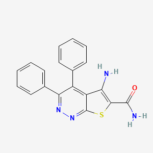 5-Amino-3,4-diphenylthieno[2,3-c]pyridazine-6-carboxamide