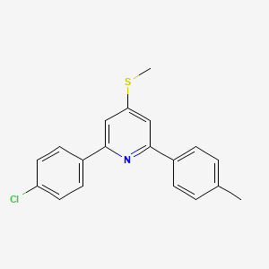 Pyridine, 2-(4-chlorophenyl)-6-(4-methylphenyl)-4-(methylthio)-