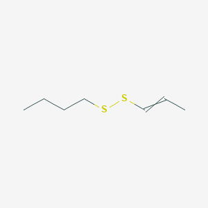 molecular formula C7H14S2 B14285934 1-[(Prop-1-en-1-yl)disulfanyl]butane CAS No. 115321-79-4