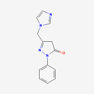 5-[(1H-Imidazol-1-yl)methyl]-2-phenyl-2,4-dihydro-3H-pyrazol-3-one