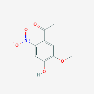 molecular formula C9H9NO5 B1428595 1-(4-Hydroxy-5-methoxy-2-nitrophenyl)ethanone CAS No. 418759-58-7