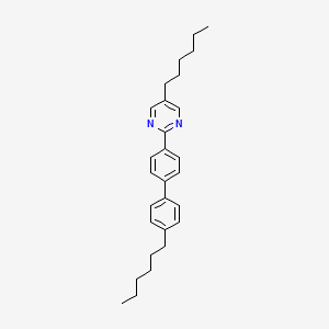 5-Hexyl-2-(4'-hexyl[1,1'-biphenyl]-4-yl)pyrimidine