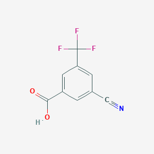 molecular formula C9H4F3NO2 B1428596 3-氰基-5-(三氟甲基)苯甲酸 CAS No. 942077-16-9