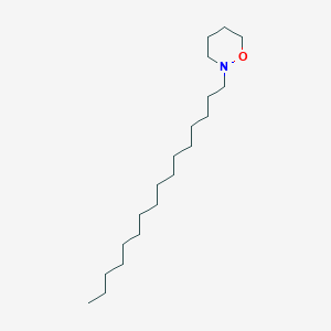 molecular formula C20H41NO B14285967 2-Hexadecyl-1,2-oxazinane CAS No. 121579-68-8