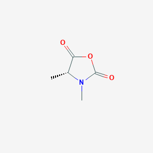 molecular formula C5H7NO3 B1428598 (4R)-3,4-dimethyl-1,3-oxazolidine-2,5-dione CAS No. 91049-52-4