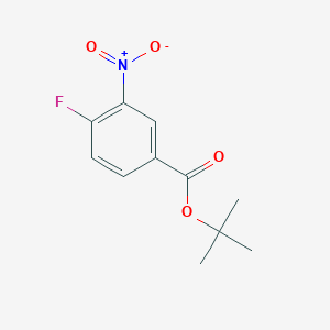 molecular formula C11H12FNO4 B1428599 叔丁基 4-氟-3-硝基苯甲酸酯 CAS No. 579514-75-3
