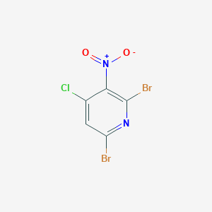 molecular formula C5HBr2ClN2O2 B1428602 Pyridine, 2,6-dibromo-4-chloro-3-nitro- CAS No. 947144-60-7