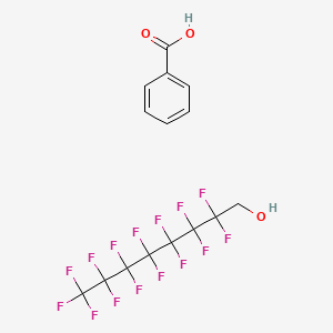 molecular formula C15H9F15O3 B14286023 Benzoic acid;2,2,3,3,4,4,5,5,6,6,7,7,8,8,8-pentadecafluorooctan-1-ol CAS No. 120123-05-9