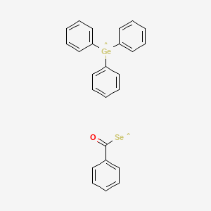 molecular formula C25H20GeOSe B14286029 Benzoylselanyl--triphenylgermyl (1/1) CAS No. 141858-70-0