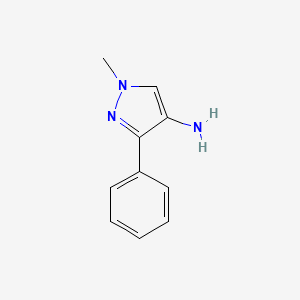 B1428607 1-methyl-3-phenyl-1H-pyrazol-4-amine CAS No. 216854-38-5