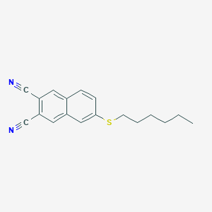 6-(Hexylsulfanyl)naphthalene-2,3-dicarbonitrile