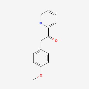 molecular formula C14H13NO2 B14286105 Ethanone, 2-(4-methoxyphenyl)-1-(2-pyridinyl)- CAS No. 121020-35-7