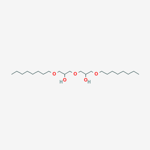 molecular formula C22H46O5 B14286121 1,1'-Oxybis[3-(octyloxy)propan-2-ol] CAS No. 134450-05-8