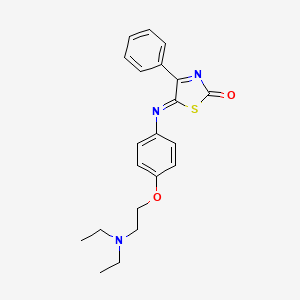 (5Z)-5-({4-[2-(Diethylamino)ethoxy]phenyl}imino)-4-phenyl-1,3-thiazol-2(5H)-one