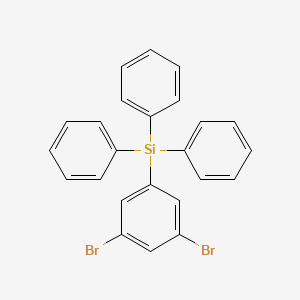 molecular formula C24H18Br2Si B1428614 (3,5-二溴苯基)三苯基硅烷 CAS No. 1030856-97-3