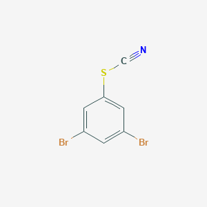 molecular formula C7H3Br2NS B14286157 3,5-Dibromophenyl thiocyanate CAS No. 114545-25-4