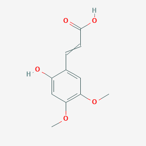 molecular formula C11H12O5 B14286168 3-(2-Hydroxy-4,5-dimethoxyphenyl)prop-2-enoic acid CAS No. 114515-53-6