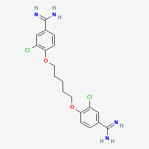 4,4'-(1,5-Pentanediylbis(oxy))bis(3-chlorobenzenecarboximidamide)