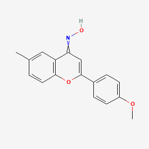 4H-1-Benzopyran-4-one, 2-(4-methoxyphenyl)-6-methyl-, oxime