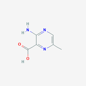 molecular formula C7H9N3O2 B1428622 3-氨基-6-甲基吡嗪-2-甲酸 CAS No. 4896-36-0