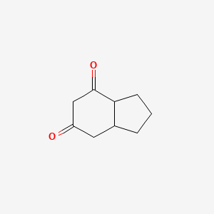 molecular formula C9H12O2 B14286227 Tetrahydro-1H-indene-4,6(2H,5H)-dione CAS No. 116416-73-0