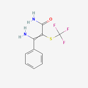 3-Amino-3-phenyl-2-[(trifluoromethyl)sulfanyl]prop-2-enamide