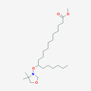 molecular formula C24H47NO4 B14286242 Methyl 12-[(4,4-dimethyl-1,3-oxazolidin-3-YL)oxy]octadecanoate CAS No. 137917-39-6