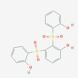 2,2'-[(3-Hydroxy-1,2-phenylene)disulfonyl]diphenol