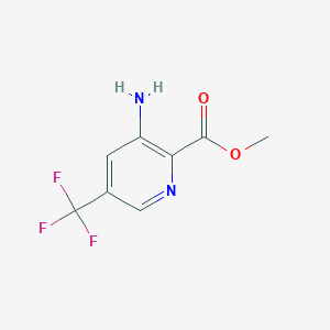 molecular formula C8H7F3N2O2 B1428625 3-氨基-5-(三氟甲基)吡啶甲酸甲酯 CAS No. 866775-17-9