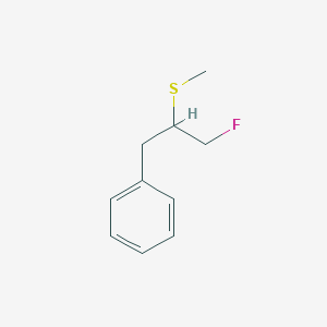 molecular formula C10H13FS B14286263 [3-Fluoro-2-(methylsulfanyl)propyl]benzene CAS No. 122895-36-7