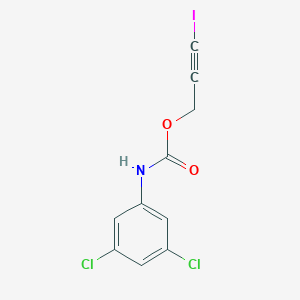 molecular formula C10H6Cl2INO2 B14286278 3-Iodoprop-2-yn-1-yl (3,5-dichlorophenyl)carbamate CAS No. 115008-49-6