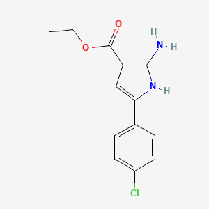 Ethyl 2-amino-5-(4-chlorophenyl)-1H-pyrrole-3-carboxylate