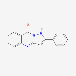 molecular formula C16H11N3O B14286328 2-Phenylpyrazolo[5,1-b]quinazolin-9(1H)-one CAS No. 121007-08-7