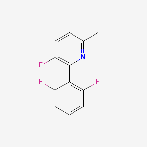 molecular formula C12H8F3N B1428635 2-(2,6-二氟苯基)-3-氟-6-甲基吡啶 CAS No. 1210419-18-3