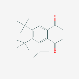 molecular formula C22H30O2 B14286352 5,6,7-Tri-tert-butylnaphthalene-1,4-dione CAS No. 118717-80-9