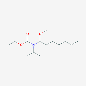 molecular formula C14H29NO3 B14286372 Ethyl (1-methoxyheptyl)propan-2-ylcarbamate CAS No. 114649-24-0