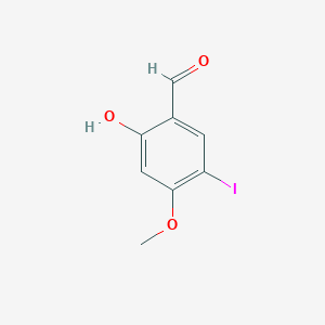 molecular formula C8H7IO3 B1428638 2-羟基-5-碘-4-甲氧基苯甲醛 CAS No. 237056-75-6